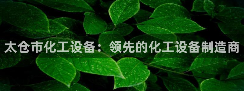 新城平台官网：太仓市化工设备：领先的化工设备制造商