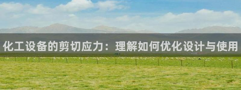 新城平台是干嘛的公司啊：化工设备的剪切应力：理解如